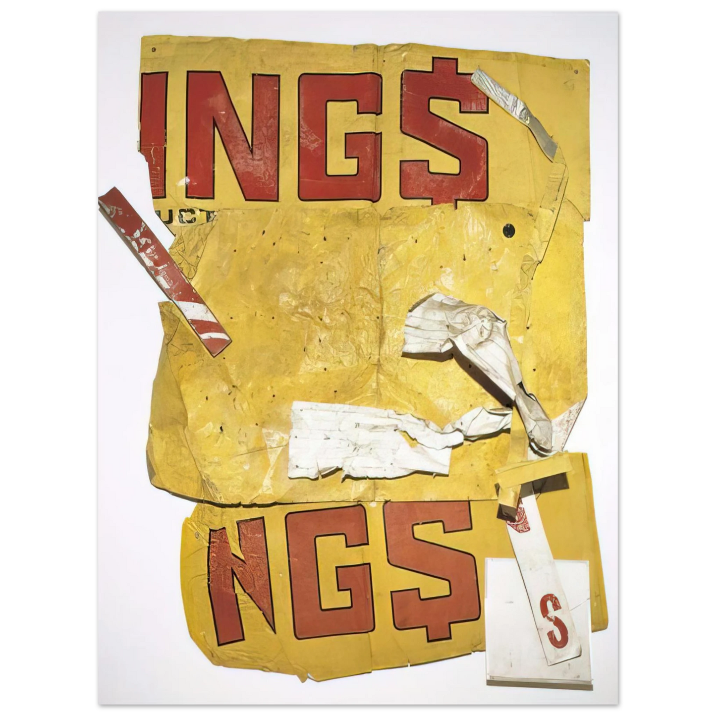 Robert Rauschenberg - YELLOW MOBY GLUT 1986  75x100 cm / 30x40inches Fine Art Poster