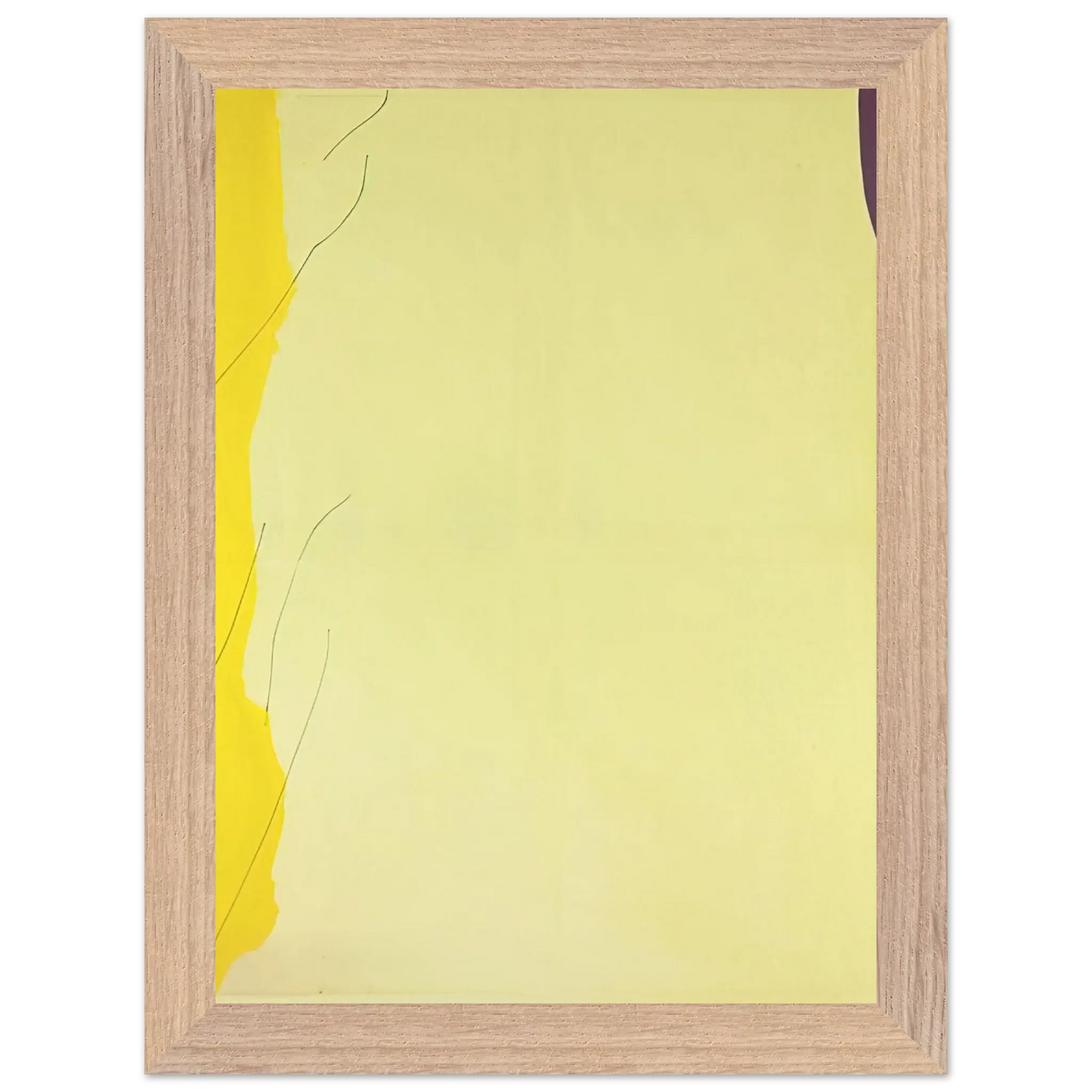 Helen Frankenthaler - Distillation - 1973 Wall art - 28x43  cm / XL (11x17 Inches) - Premium Wooden Framed Poster With Fine Art Paper - White frame