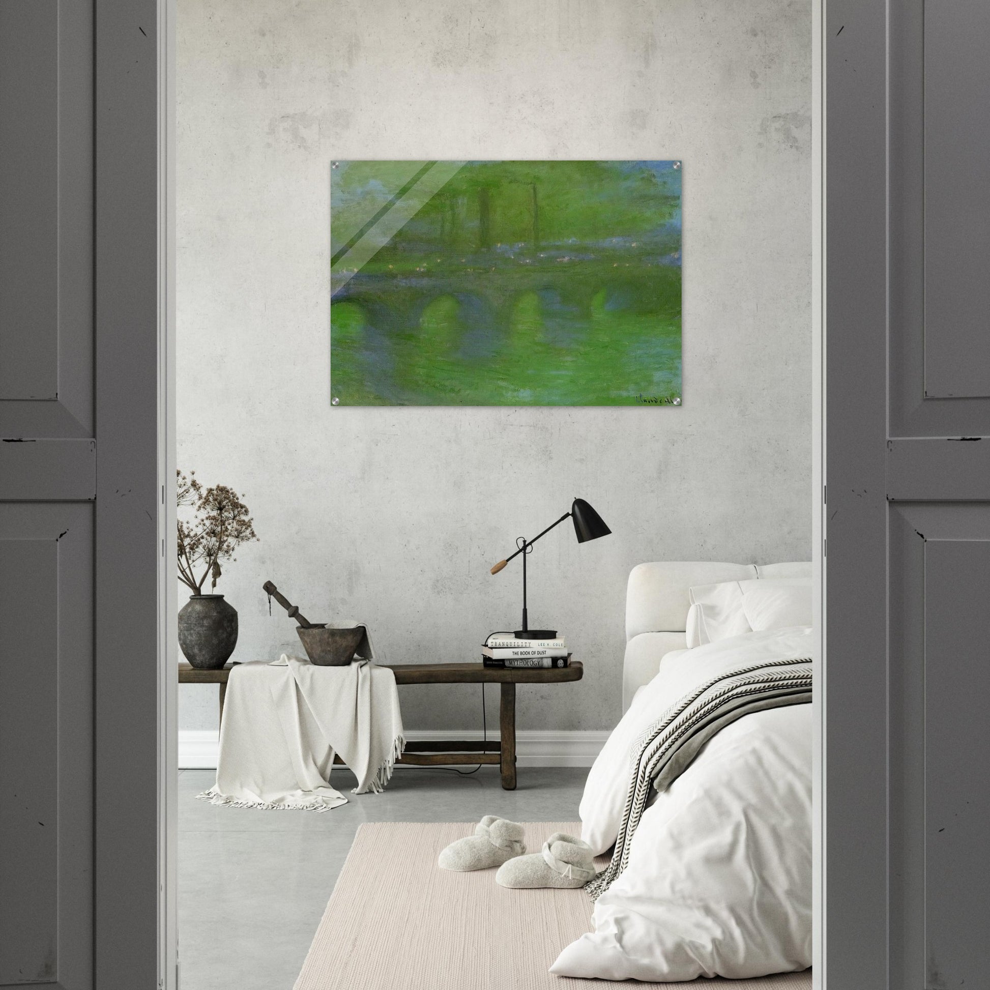 Waterloo Bridge, Dawn - claude monet Acrylic Print - 70x100 cm / 28x40″ inches