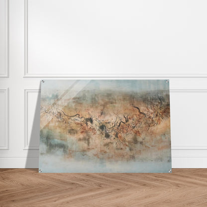 VENT ET POUSSI RE 1957 - Zao Wou-Ki Acrylic Print - 70x100 cm / 28x40″ inches