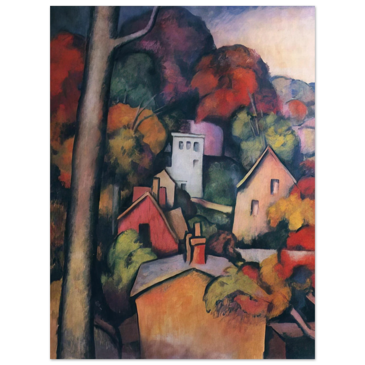 Thomas Hart Benton - UPPER MANHATTAN  75x100 cm / 30x40inches Fine Art Poster