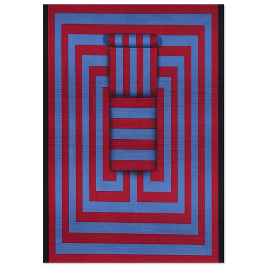 Witoto - 1970 - Omar Rayo Brushed Aluminum Print - 70x100 cm / 28x40 inches | Omar Rayo Aluminum Print | Omar Rayo Prints