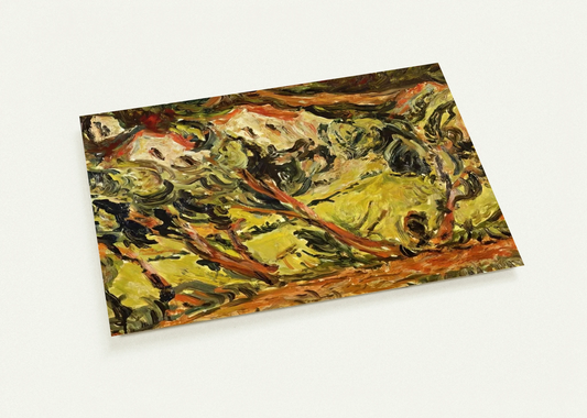 CERET LANDSCAPE 1 By Chaim Soutine Pack of 10 Post Cards | Chaim Soutine Post Cards | A6 (10.5 x 14.8 cm) - 4.1 x 5.8 inches