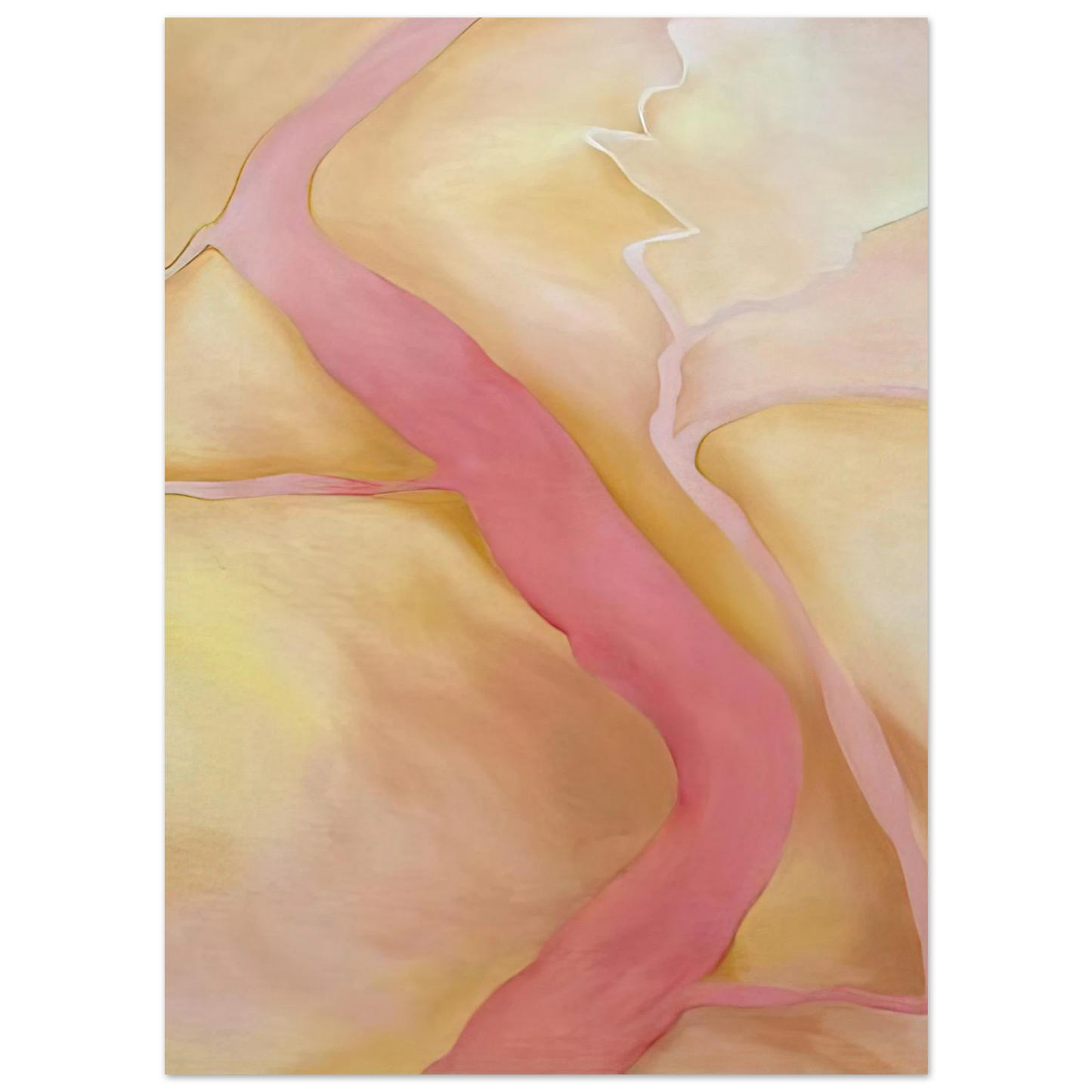 Georgia O'Keeffe - It Was Yellow and Pink II Fine Art Poster