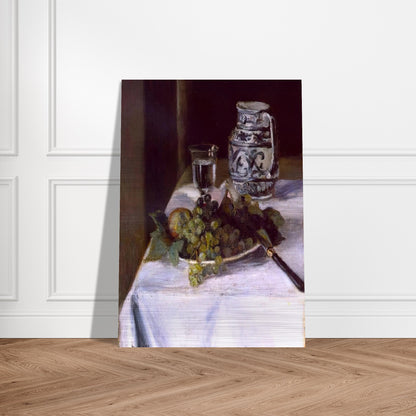 STILL LIFE WITH GRAPES 1896 - Henri Matisse Brushed Aluminum Print - 70x100 cm / 28x40 inches | Henri Matisse Aluminum Print | Henri Matisse Prints