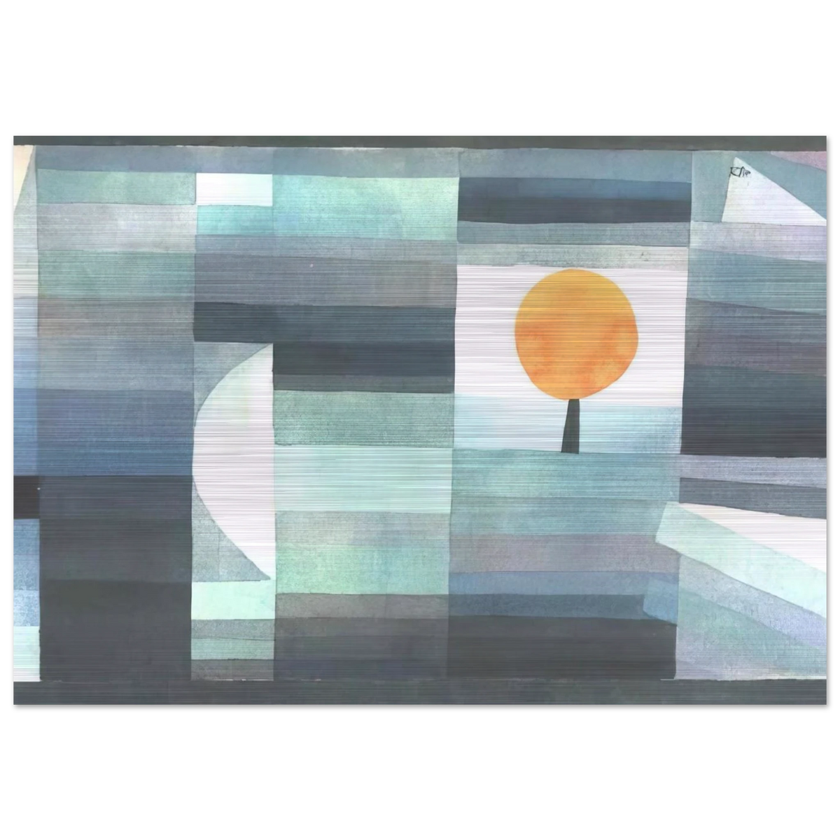 THE MESSENGER OF AUTUMN 1922 - Paul Klee Brushed Aluminum Print - 70x100 cm / 28x40 inches | Paul Klee Aluminum Print | Paul Klee Prints