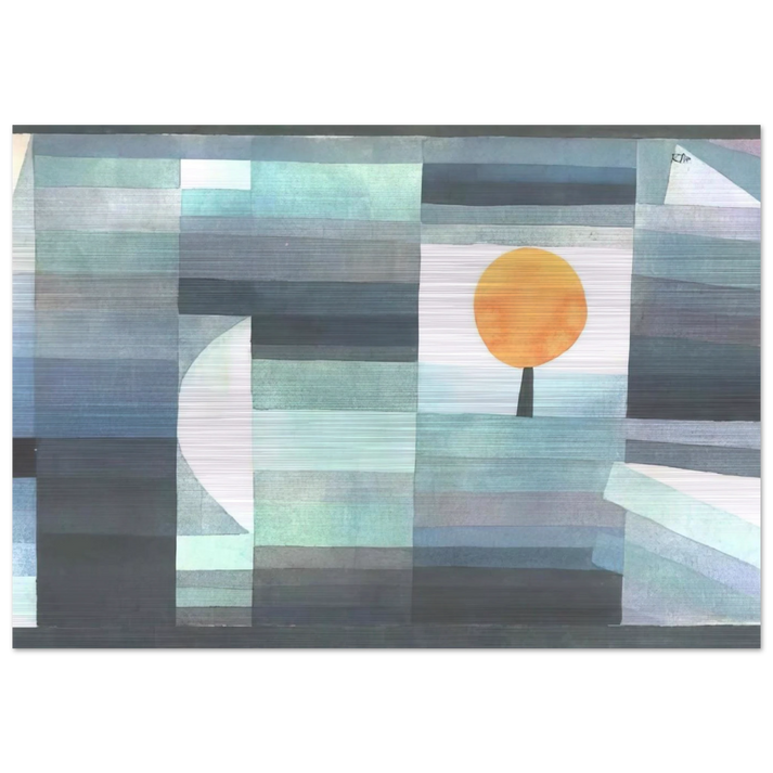 THE MESSENGER OF AUTUMN 1922 - Paul Klee Brushed Aluminum Print - 70x100 cm / 28x40 inches | Paul Klee Aluminum Print | Paul Klee Prints