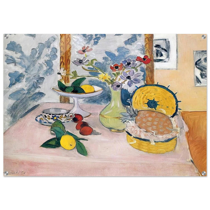 STILL LIFE WITH PINEAPPLES - Henri Matisse Acrylic Print - 70x100 cm / 28x40″ inches