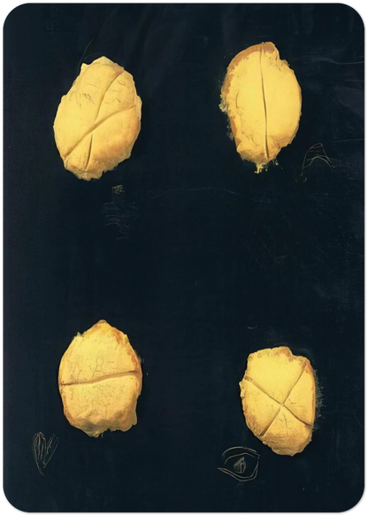 FOUR 1992 By Antoni Tapies Pack of 10 Post Cards | Antoni Tapies Post Cards | A6 (10.5 x 14.8 cm) - 4.1 x 5.8 inches