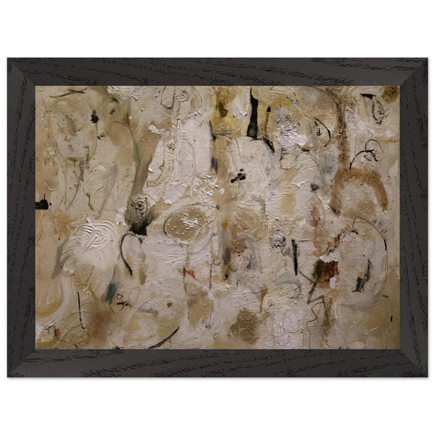 Helen Frankenthaler - Painted on 21st Street - 1951 Wall art - 27x35 cm / 11x14 inches - Premium Wooden Framed Poster With Fine Art Paper-canvas - White frame