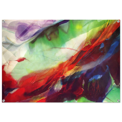Phenomena Sun over the Hour Glass - 1966 - Paul Jenkins Acrylic Print - 70x100 cm / 28x40″ inches