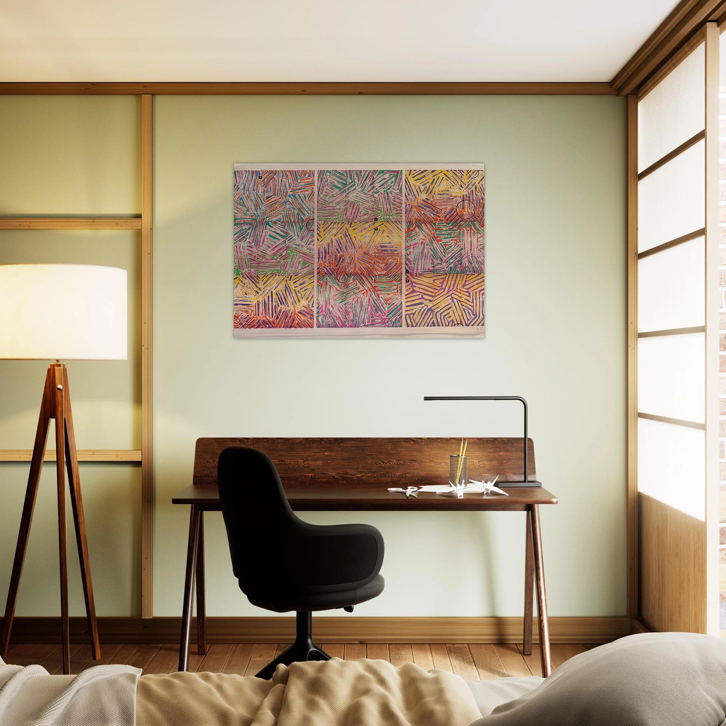 USUYUKI ULAE 227 - Jasper Johns Brushed Aluminum Print - 70x100 cm / 28x40 inches | Jasper Johns Aluminum Print | Jasper Johns Prints