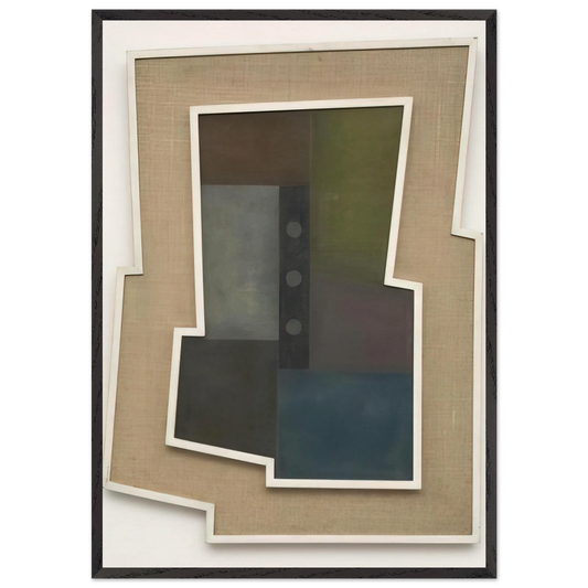 Peinture Madi - 1946 - Carmelo Arden Quin 70x100 cm / 28x40 inches Framed Art Print – Black Wooden Frame