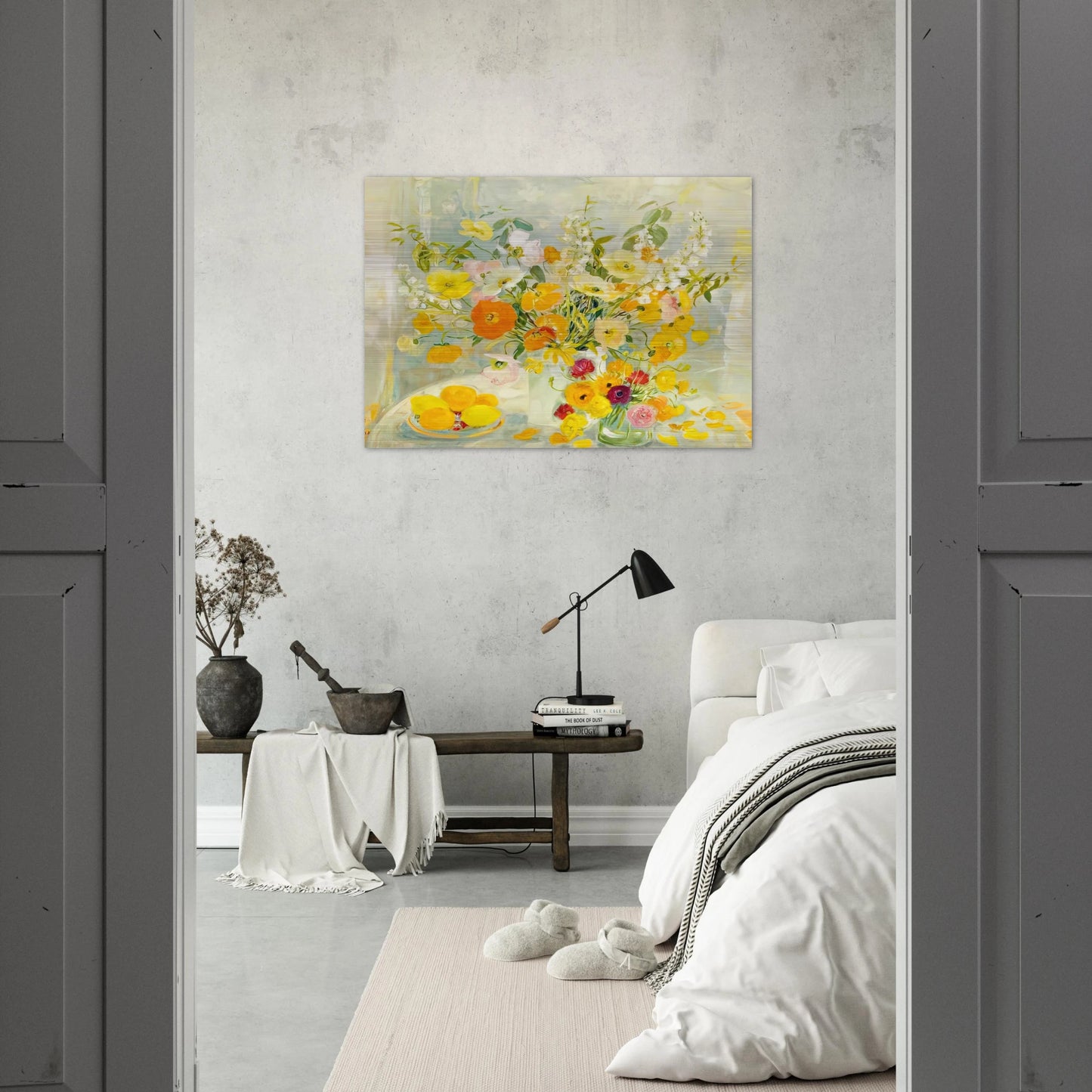 Flower Composition - Post-Impressionism - Le Pho Brushed Aluminum Print - 70x100 cm / 28x40 inches | Le Pho Aluminum Print | Le Pho Prints