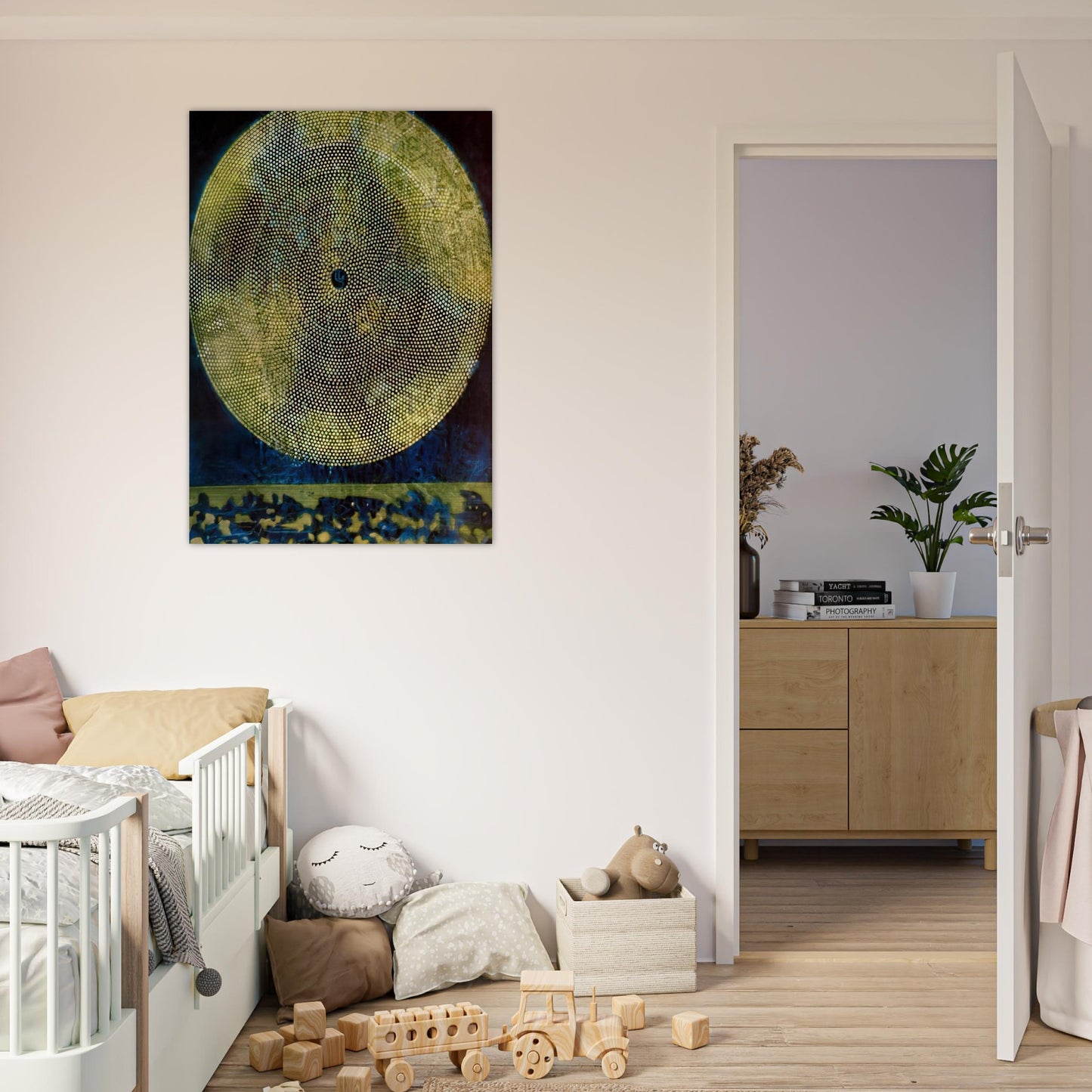 Birth of a galaxy - Max Ernst Brushed Aluminum Print - 70x100 cm / 28x40 inches | Max Ernst Aluminum Print | Max Ernst Prints
