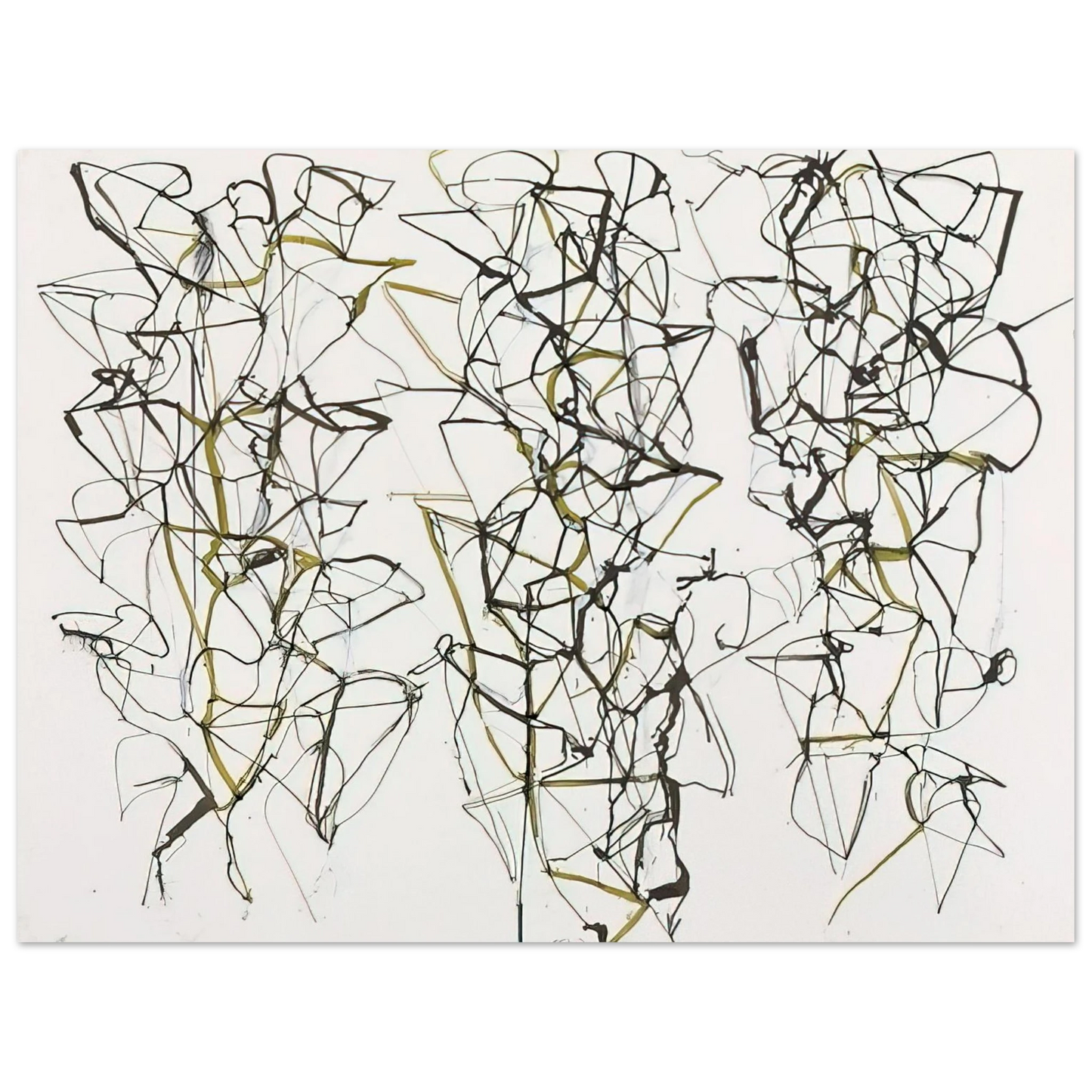 Brice Marden - Untitled with Green - 1989  75x100 cm / 30x40inches Fine Art Poster