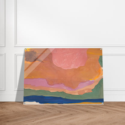 Flood, 1967- - Helen Frankenthaler Acrylic Print - 70x100 cm / 28x40″ inches