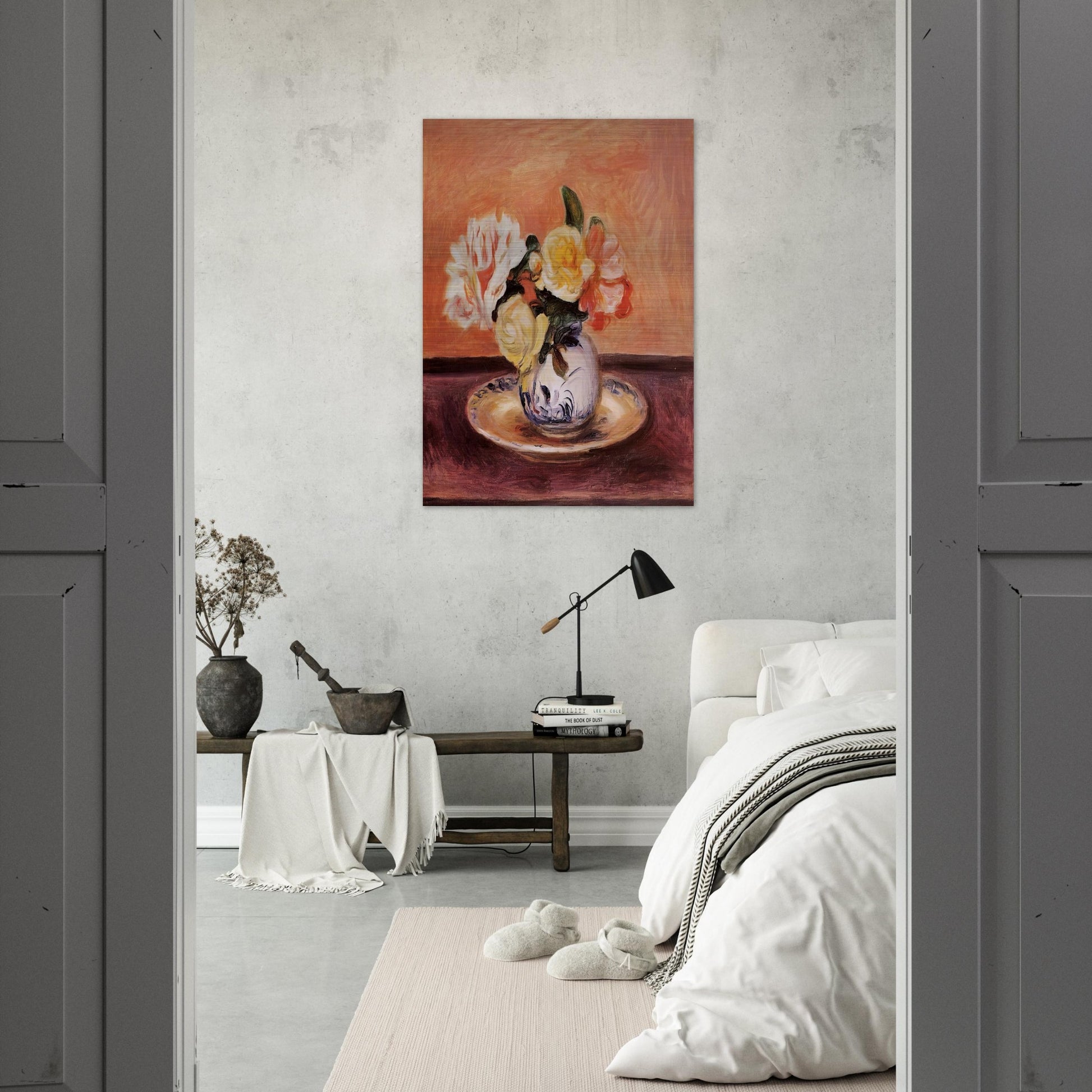 Vase of Flowers - Pierre-Auguste Renoir Brushed Aluminum Print - 70x100 cm / 28x40 inches | Pierre-Auguste Renoir Aluminum Print | Pierre-Auguste Renoir Prints