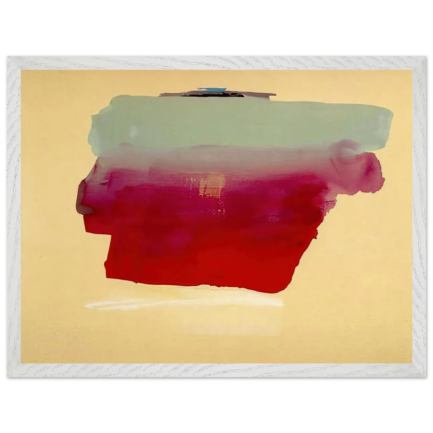 Helen Frankenthaler - Robinson s Wrap - 1974 Wall art - 30x45 cm / 12x18 Inches - Premium Wooden Framed Poster With Fine Art Paper - Wood frame