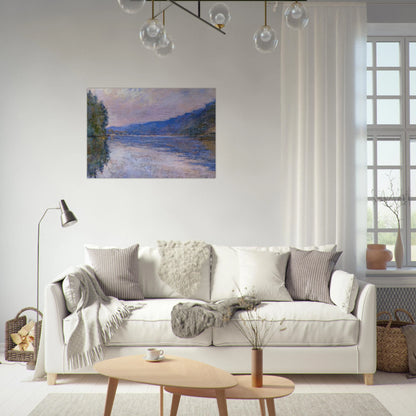 The Seine at Port-Villez - claude monet Brushed Aluminum Print - 70x100 cm / 28x40 inches | claude monet Aluminum Print | claude monet Prints