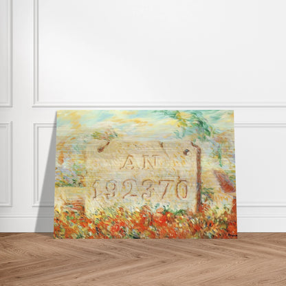 THE SMILE 1943 - Rene Magritte Brushed Aluminum Print - 70x100 cm / 28x40 inches | Rene Magritte Aluminum Print | Rene Magritte Prints