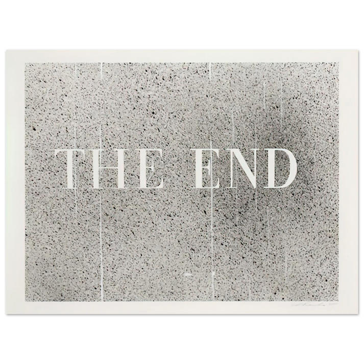 Edward Ruscha - THE END 60 2005  75x100 cm / 30x40inches Fine Art Poster