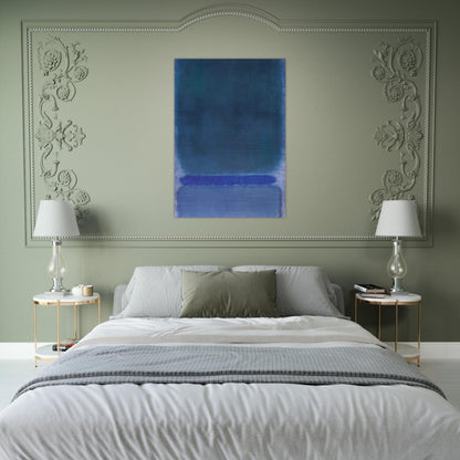 Untitled Green on Blue - 1968 - Mark Rothko Brushed Aluminum Print - 70x100 cm / 28x40 inches | Mark Rothko Aluminum Print | Mark Rothko Prints