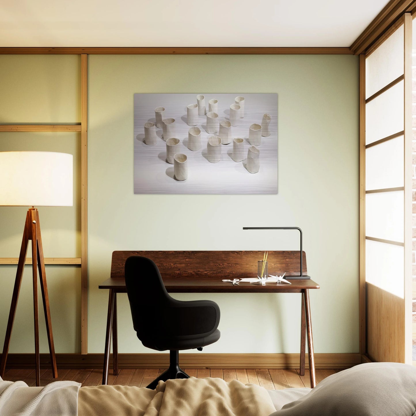 REPETITION NINETEEN I 1967 - Eva Hesse Brushed Aluminum Print - 70x100 cm / 28x40 inches | Eva Hesse Aluminum Print | Eva Hesse Prints