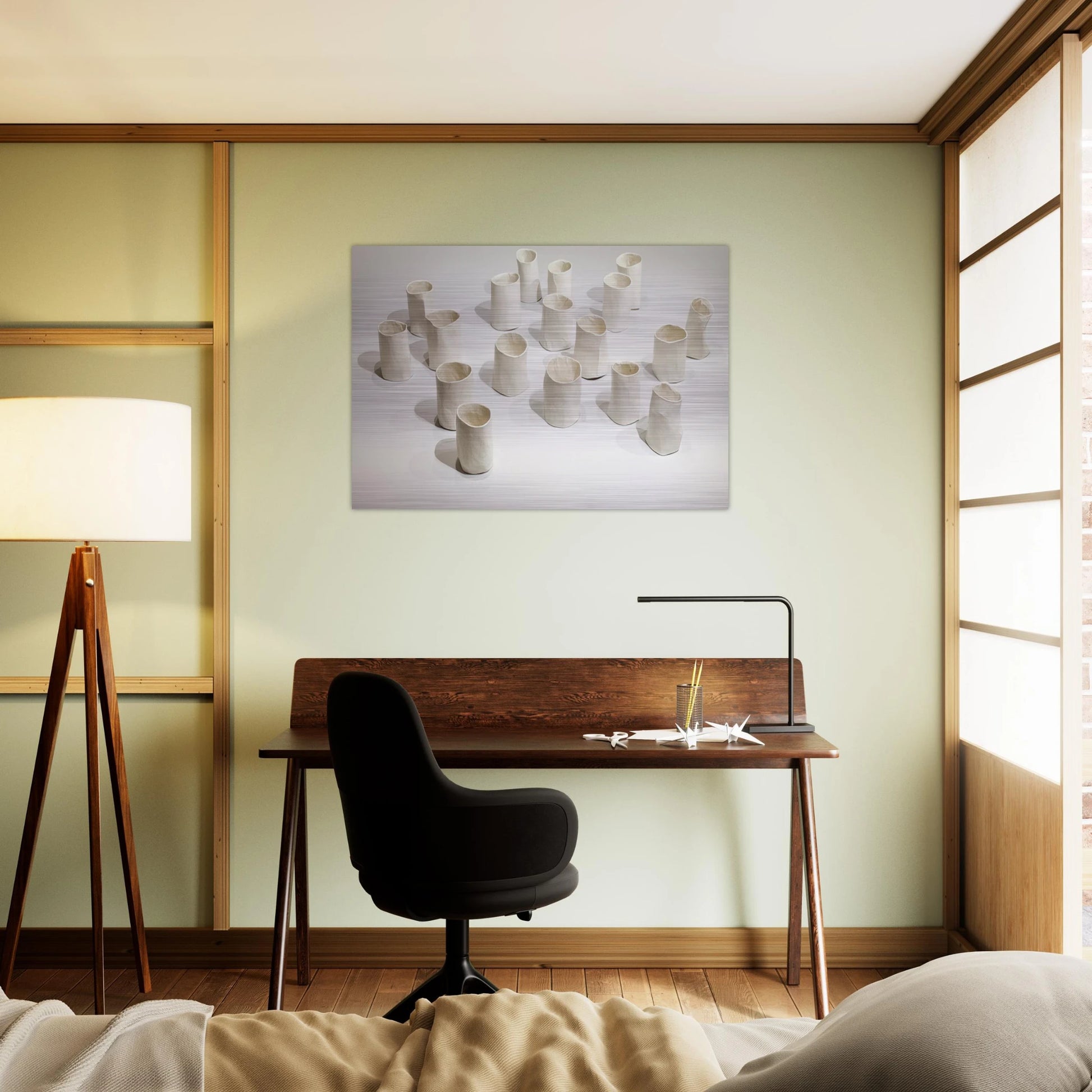 REPETITION NINETEEN I 1967 - Eva Hesse Brushed Aluminum Print - 70x100 cm / 28x40 inches | Eva Hesse Aluminum Print | Eva Hesse Prints