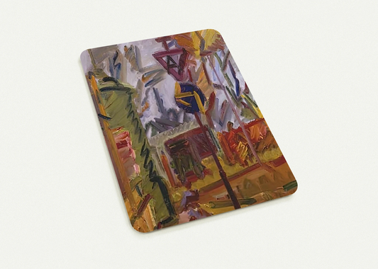 PARK VILLAGE By Frank Auerbach Pack of 10 Post Cards | Frank Auerbach Post Cards | A6 (10.5 x 14.8 cm) - 4.1 x 5.8 inches