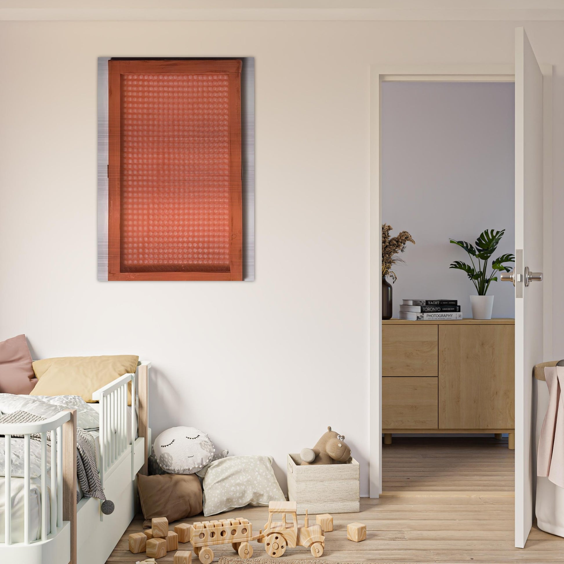 Volume a moduli sfasati - 1960 - Dadamaino Brushed Aluminum Print - 70x100 cm / 28x40 inches | Dadamaino Aluminum Print | Dadamaino Prints