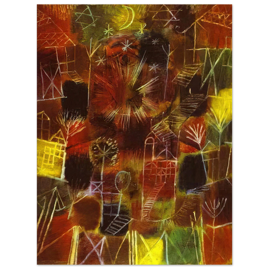 Paul Klee - COSMIC COMPOSITION 1919  75x100 cm / 30x40inches Fine Art Poster