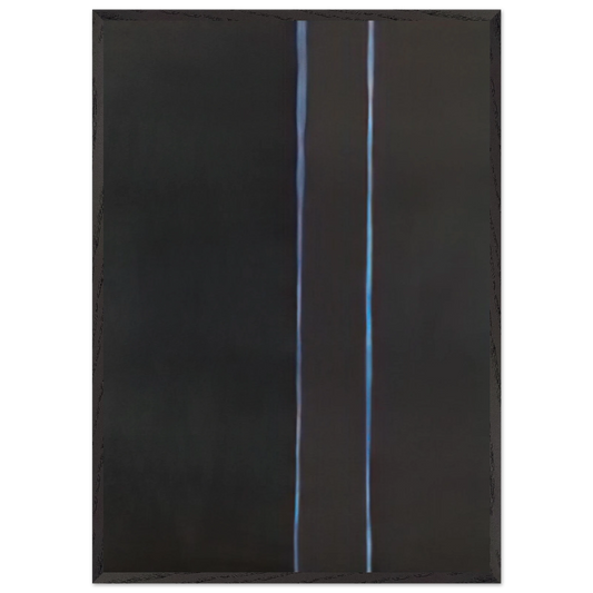 By Twos - Barnett Newman 70x100 cm / 28x40 inches Framed Art Print – Black Wooden Frame
