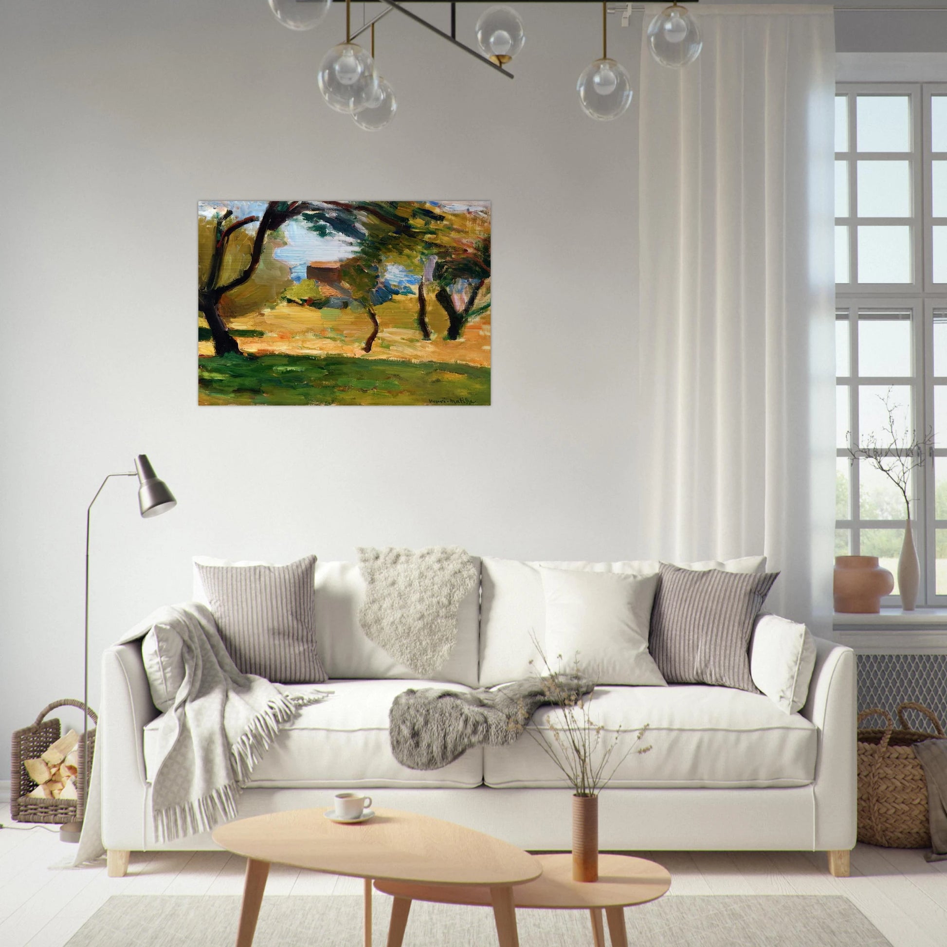 CORSICAN LANDSCAPE 1898 1 - Henri Matisse Brushed Aluminum Print - 70x100 cm / 28x40 inches | Henri Matisse Aluminum Print | Henri Matisse Prints