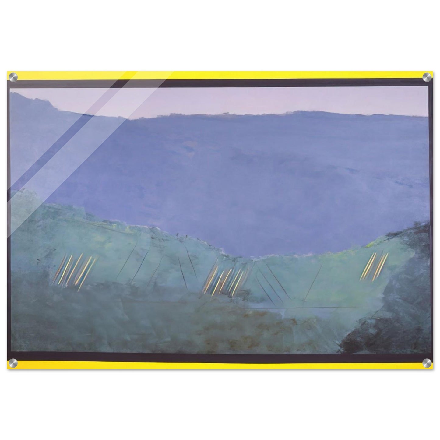 Cheat River - 1968 - Ronnie Landfield Acrylic Print - 70x100 cm / 28x40″ inches