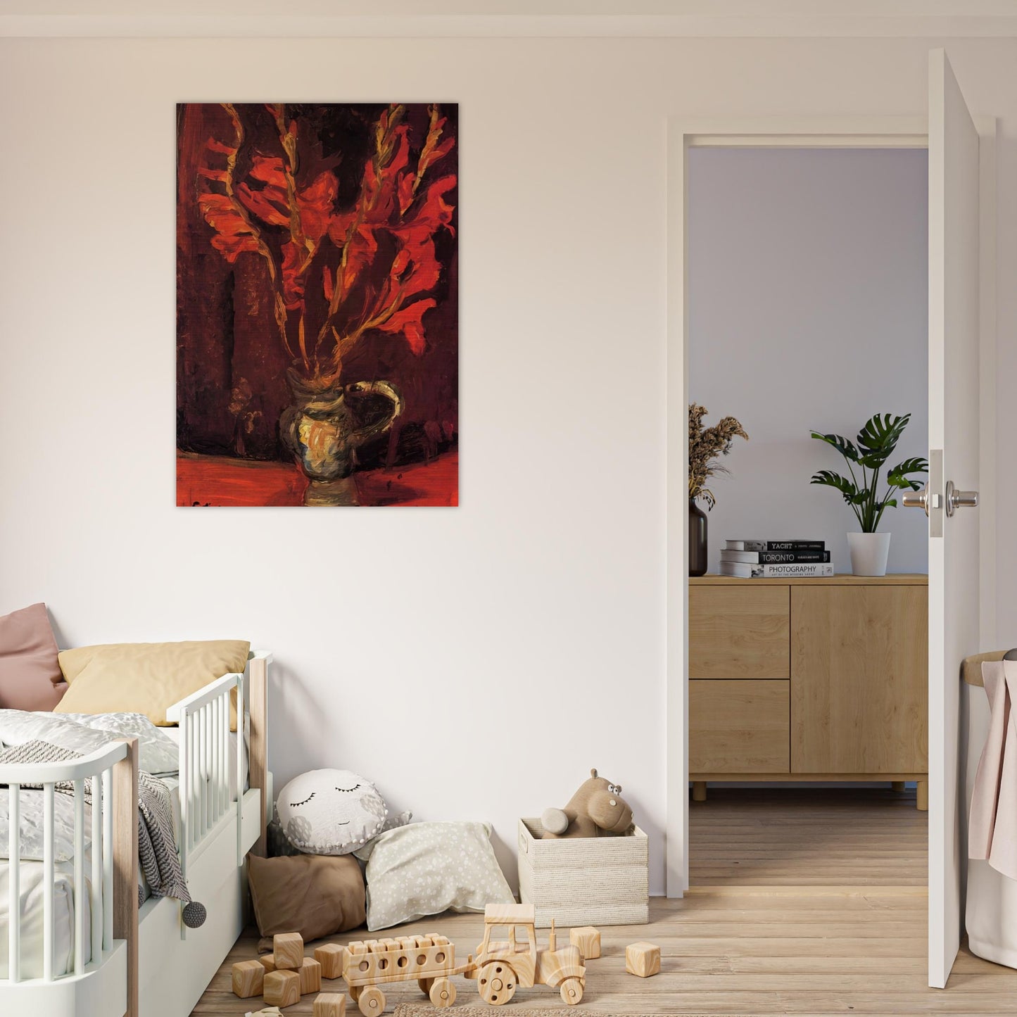 GLADIOLI 1919 - Chaim Soutine Brushed Aluminum Print - 70x100 cm / 28x40 inches | Chaim Soutine Aluminum Print | Chaim Soutine Prints