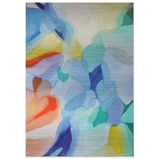 The Light in the Depths - Alice Baber Brushed Aluminum Print - 70x100 cm / 28x40 inches | Alice Baber Aluminum Print | Alice Baber Prints