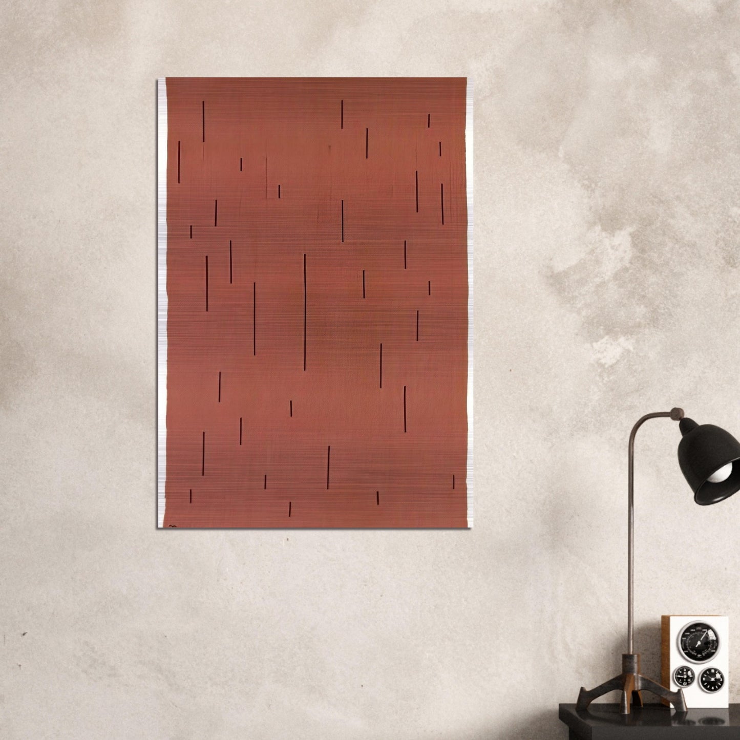 WITH VERTICALS 1946 - Anni Albers Brushed Aluminum Print - 70x100 cm / 28x40 inches | Anni Albers Aluminum Print | Anni Albers Prints