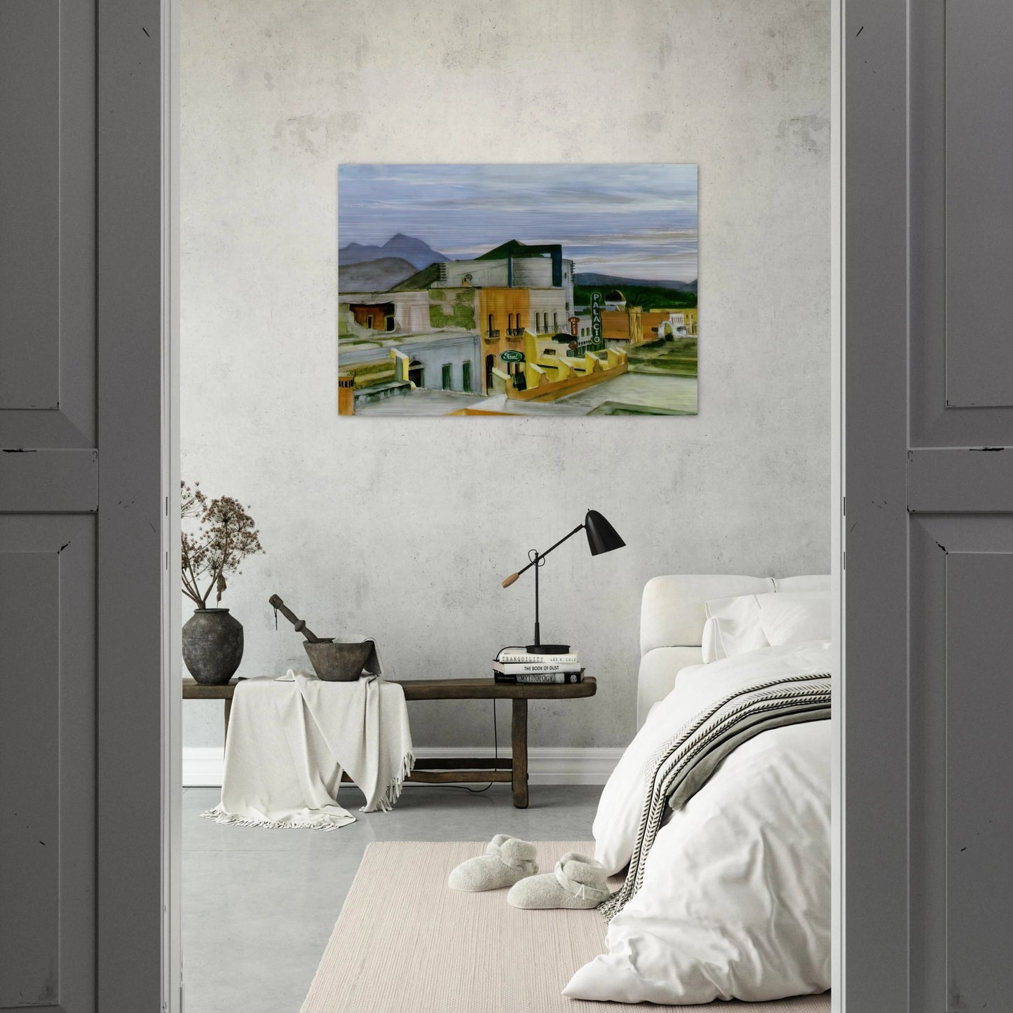 El Palacio - Edward Hopper Brushed Aluminum Print - 70x100 cm / 28x40 inches | Edward Hopper Aluminum Print | Edward Hopper Prints