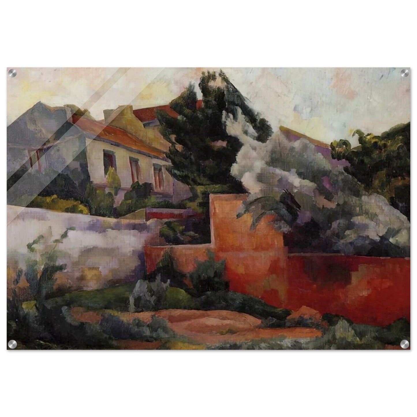 THE OUTSKIRTS OF PARIS 1918 - Diego Rivera Acrylic Print - 70x100 cm / 28x40″ inches