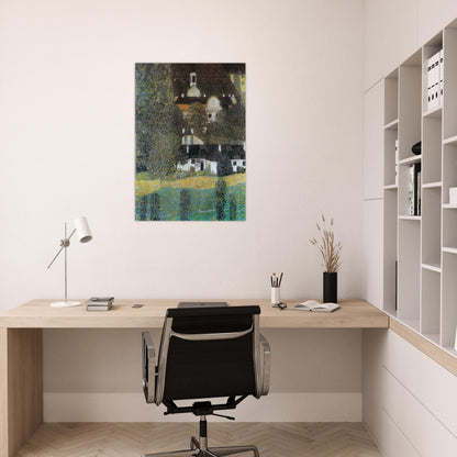 SCHLOSS KAMMER AM ATTERSEE II 1909 - Gustav Klimt Brushed Aluminum Print - 70x100 cm / 28x40 inches | Gustav Klimt Aluminum Print | Gustav Klimt Prints