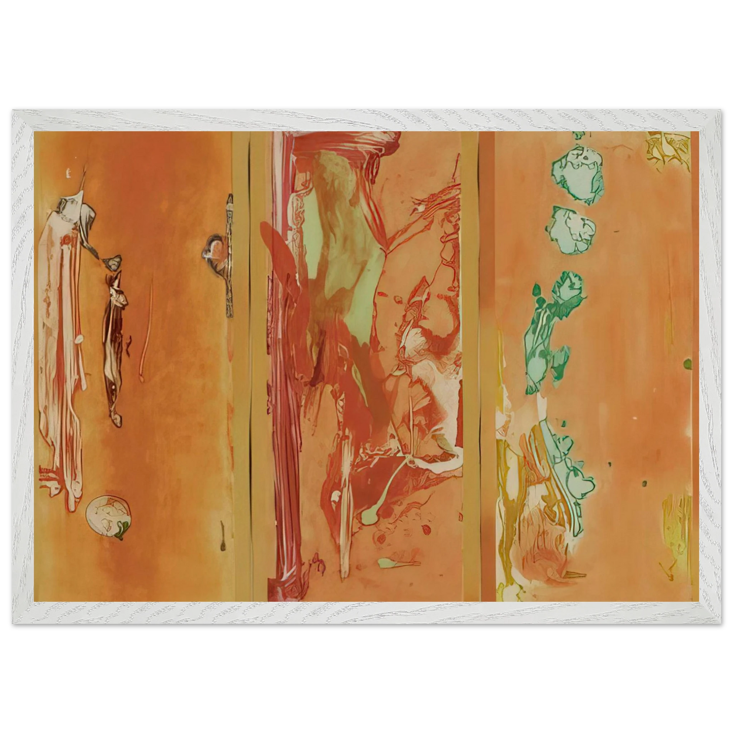Helen Frankenthaler - Gateway - 1988 Wall art - A3 (29.7 x 42  cm) - Premium Wooden Framed Poster With Fine Art Paper-canvas - White frame