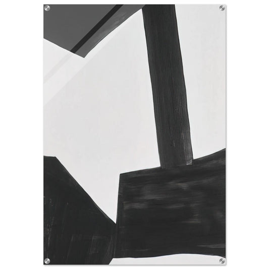 Black and White Form - 1962 - Doug Ohlson Acrylic Print - 70x100 cm / 28x40″ inches | Doug Ohlson Wall Art | Doug Ohlson Prints