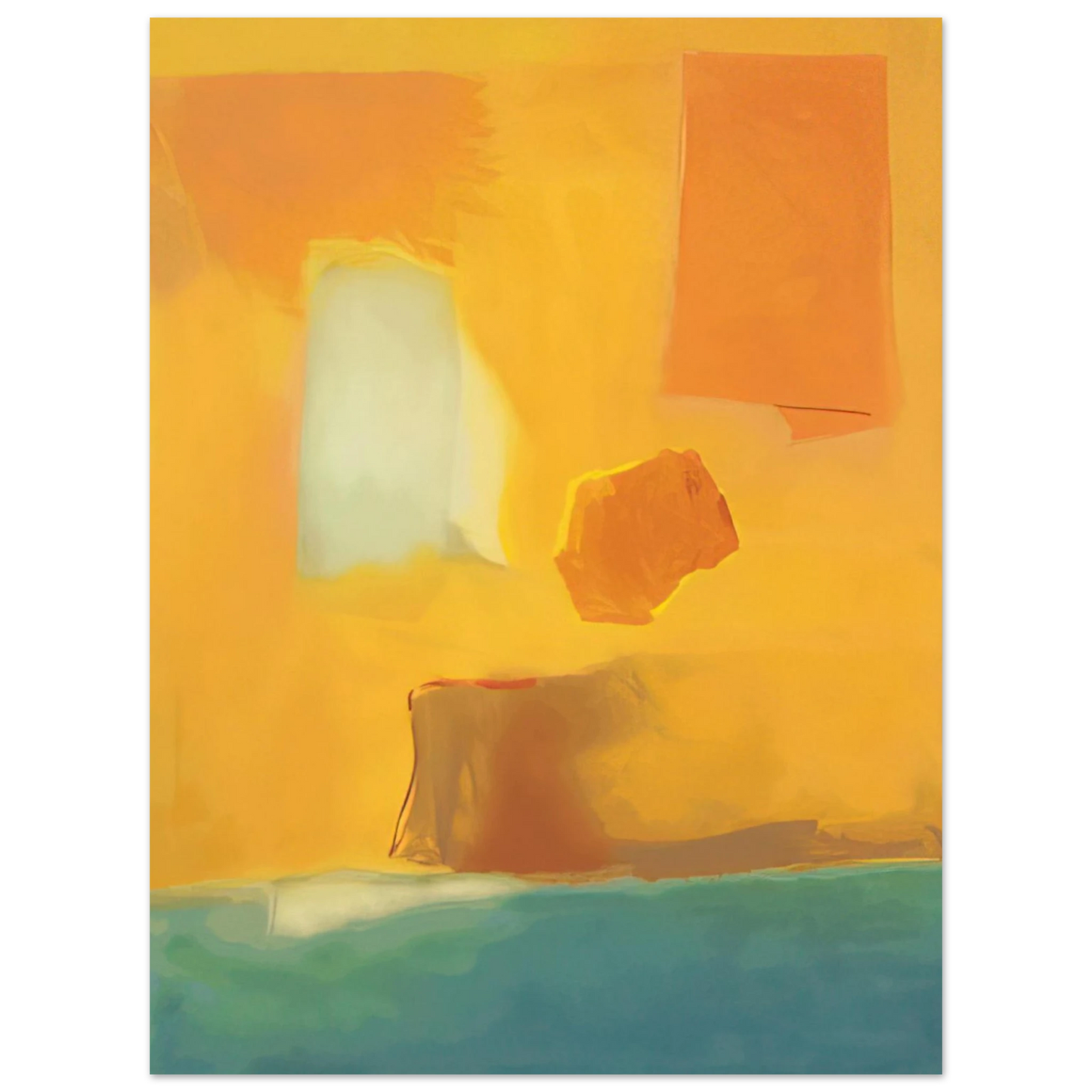 Esteban Vicente - UNTITLED 1985  75x100 cm / 30x40inches Fine Art Poster