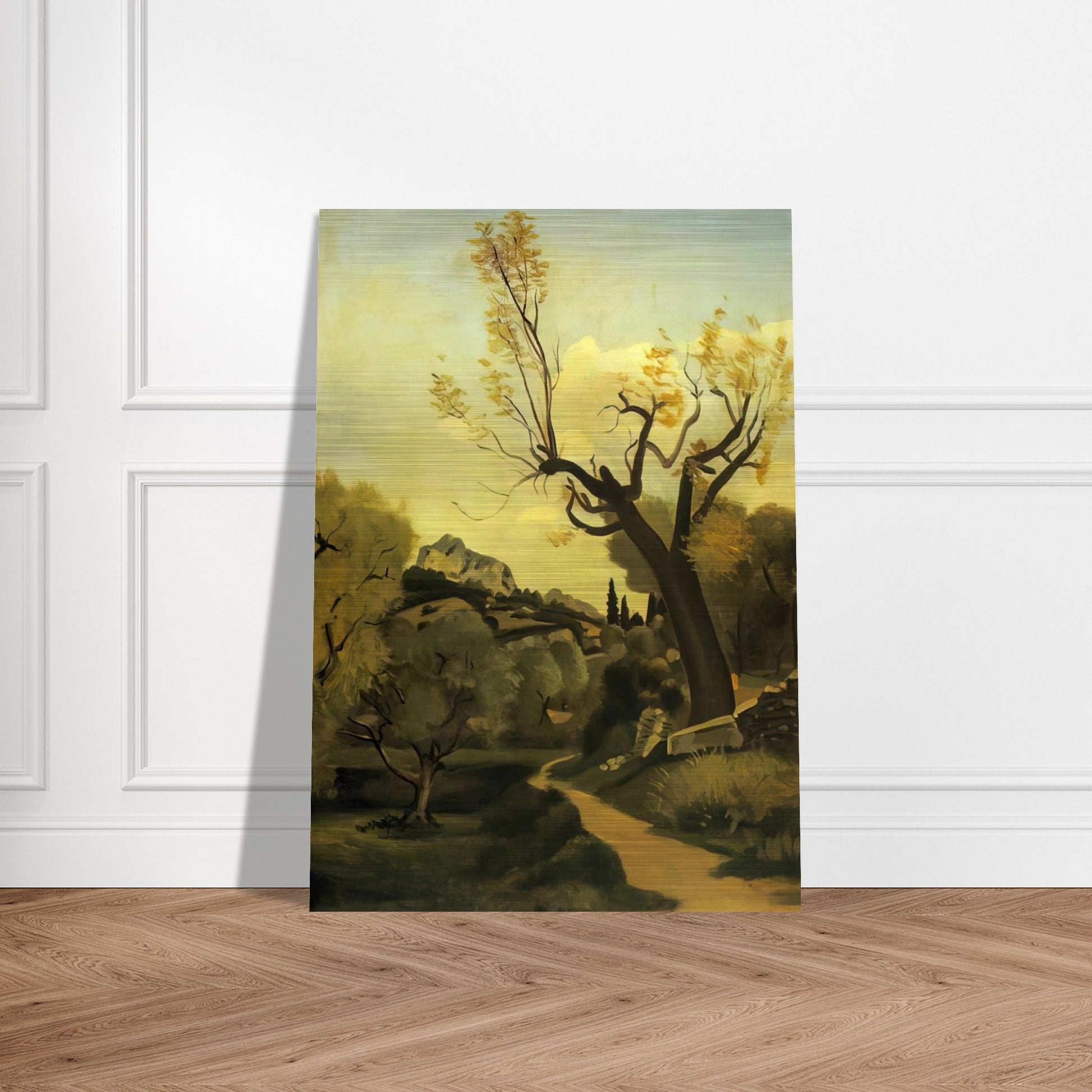 THE ROAD AND THE TREE - Andre Derain Brushed Aluminum Print - 70x100 cm / 28x40 inches | Andre Derain Aluminum Print | Andre Derain Prints