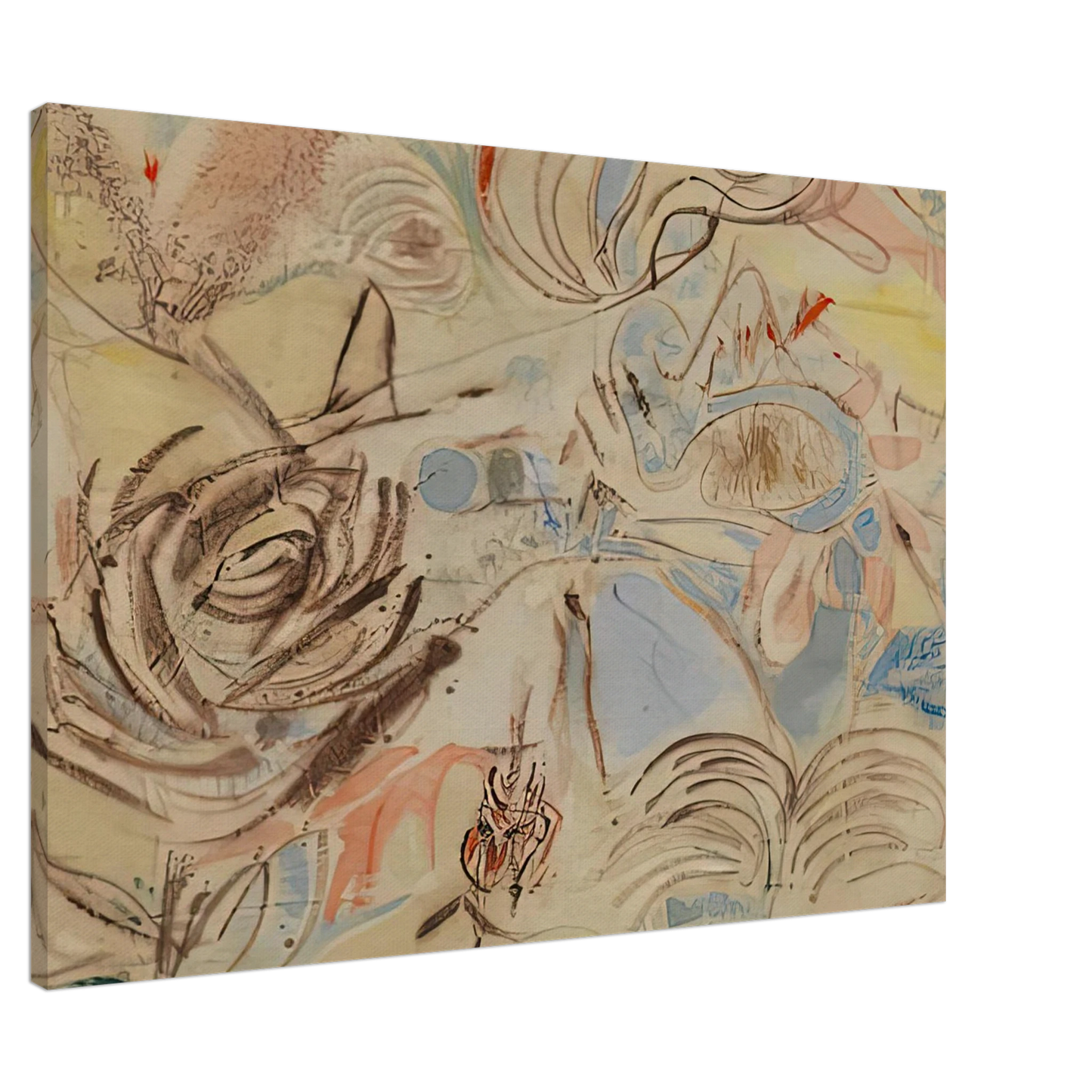 Helen Frankenthaler - 10 29 52, 1952- Wall Art - 60x80 cm / 24x32 inches - Premium Wooden Framed Poster With Fine Art Paper-canvas - Wood frame
