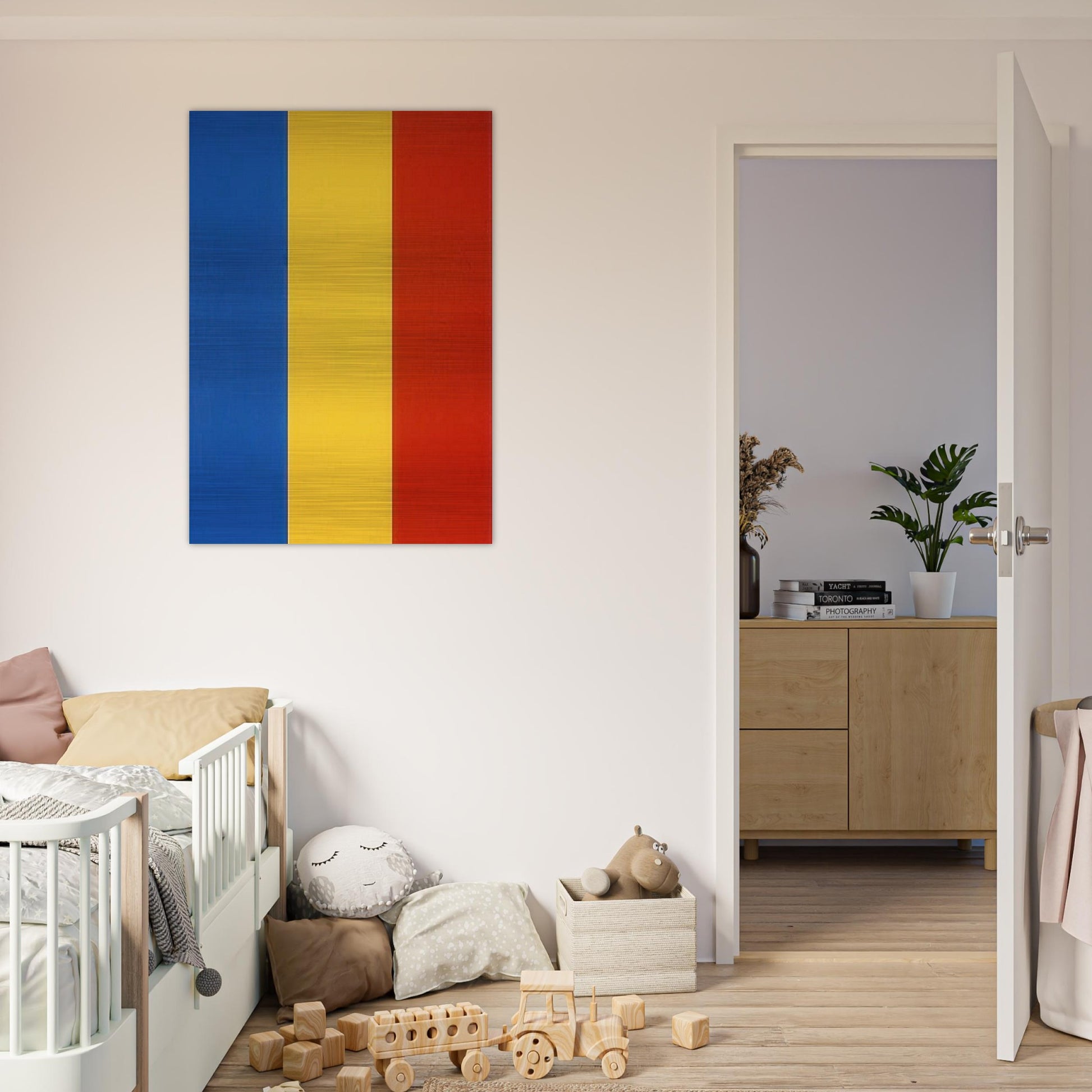 Blue Yellow Red - Ellsworth Kelly Brushed Aluminum Print - 70x100 cm / 28x40 inches | Ellsworth Kelly Aluminum Print | Ellsworth Kelly Prints