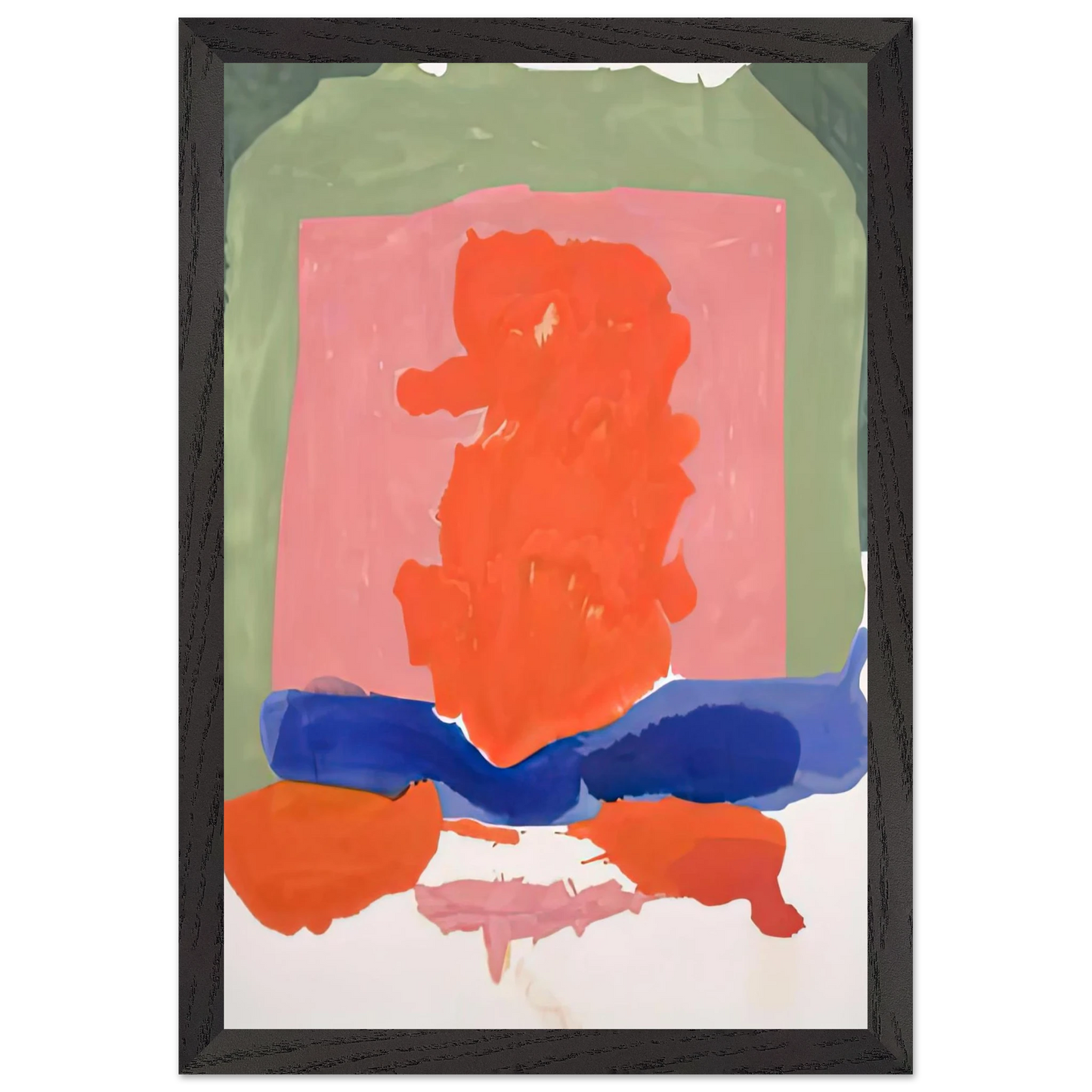 Helen Frankenthaler - Small's Paradise, 1964- Wall Art - 60x80 cm / 24x32 inches - Premium Wooden Framed Poster With Fine Art Paper-canvas - Wood frame