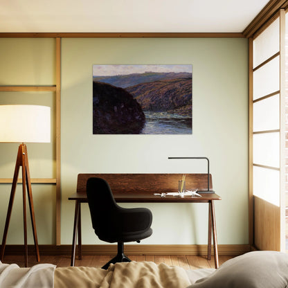 Valley of the Creuse, Afternoon Sunlight - claude monet Brushed Aluminum Print - 70x100 cm / 28x40 inches | claude monet Aluminum Print | claude monet Prints