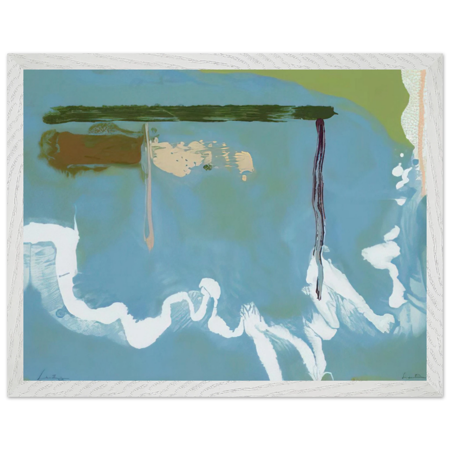 Helen Frankenthaler - Skywriting - 1997 Wall art - 30x45 cm / 12x18 inches - Fine Art Poster-canvas - -